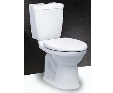 Bồn cầu 2 khối Caesar CT 1325 - 1 nhấn nắp thường