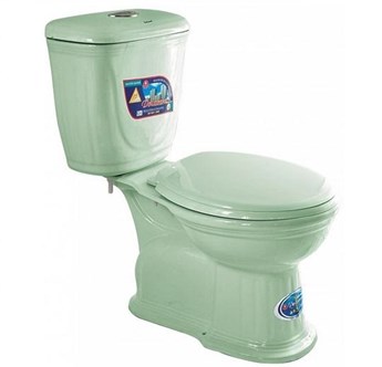 Bồn cầu 2 nhấn Dolacera (màu xanh ) Bồn cầu 2 nhấn Dolacera (màu xanh )