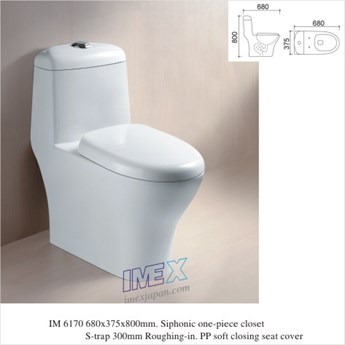Bồn cầu sứ Imex IM 6170 Bồn cầu sứ Imex IM 6170
