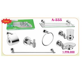 Bộ phụ kiện phòng tắm 7 món ASIA A555 Bộ phụ kiện phòng tắm 7 món ASIA A555