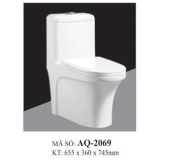 Bồn cầu liền khối AQUA AQ-2069 Bồn cầu liền khối AQUA AQ-2069