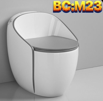 Bồn cầu trứng Viền xám M23 Bồn cầu trứng Viền xám M23
