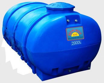 Bồn nước nhựa Bình Minh 2000 lít nằm ngang Bồn nước nhựa Bình Minh 2000 lít nằm ngang