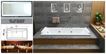 Bồn tắm dài  Việt Mỹ 175 Bồn tắm dài  Việt Mỹ 175