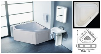 Bồn tắm góc  Việt Mỹ 12J Bồn tắm góc  Việt Mỹ 12J
