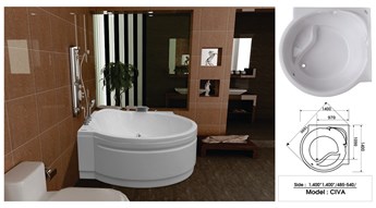 Bồn tắm góc  Việt Mỹ 14RC Bồn tắm góc  Việt Mỹ 14RC