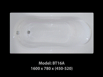 Bồn tắm nằm Rồng Châu Á BT16A Bồn tắm nằm Rồng Châu Á BT16A