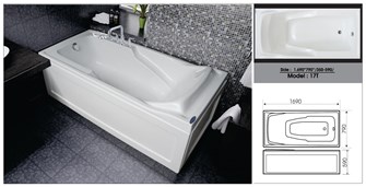 Bồn tắm nằm Việt Mỹ 17T
