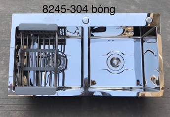 Chậu rửa chén Inox 304 bóng 8245 Chậu rửa chén Inox 304 bóng 8245