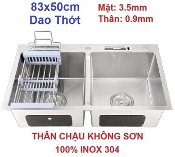 Chậu rửa chén Inox 8350K Chậu rửa chén Inox 8350K