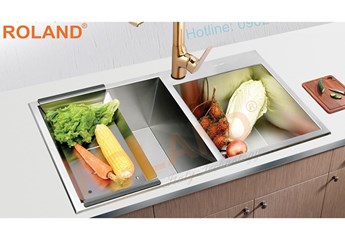 Chậu rửa chén  Inox Roland RL-8545V Chậu rửa chén  Inox Roland RL-8545V