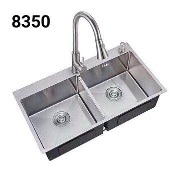 Chậu rửa chén Inox SUS 304 cao cấp 8350 Chậu rửa chén Inox SUS 304 cao cấp 8350