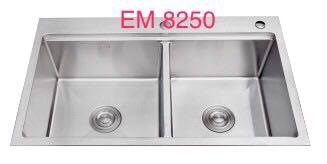 Chậu rửa chén Inox SUS304 cao cấp 8250 Chậu rửa chén Inox SUS304 cao cấp 8250