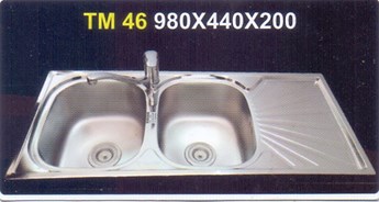 Chậu rửa chén Inox Tân Mỹ TM 46 Chậu rửa chén Inox Tân Mỹ TM 46