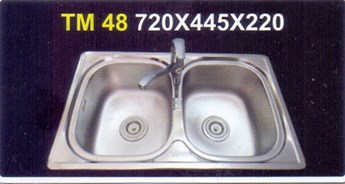 Chậu rửa chén Inox Tân Mỹ TM 48 Chậu rửa chén Inox Tân Mỹ TM 48