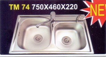 Chậu rửa chén Inox Tân Mỹ TM 74 Chậu rửa chén Inox Tân Mỹ TM 74