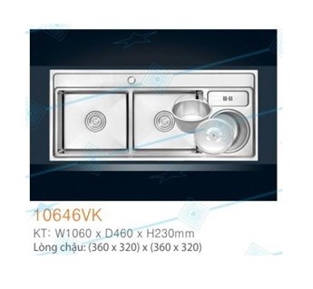 Chậu rửa chén cao cấp EROWIN 10646VK Chậu rửa chén cao cấp EROWIN 10646VK