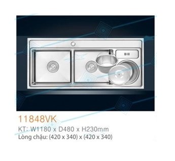 Chậu rửa chén cao cấp EROWIN 11848VK Chậu rửa chén cao cấp EROWIN 11848VK