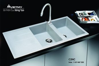 Chậu rửa chén đá Việt Mỹ C2NC Chậu rửa chén đá Việt Mỹ C2NC