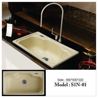 Chậu rửa chén đá Việt Mỹ S1N-01 Chậu rửa chén đá Việt Mỹ S1N-01