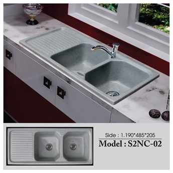 Chậu rửa chén đá Việt Mỹ S2NC-02 Chậu rửa chén đá Việt Mỹ S2NC-02
