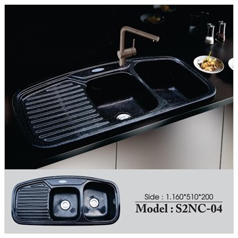 Chậu rửa chén đá Việt Mỹ S2NC-04 Chậu rửa chén đá Việt Mỹ S2NC-04