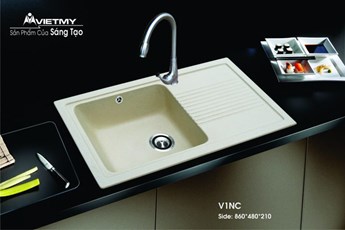 Chậu rửa chén đá Việt Mỹ V1NC Chậu rửa chén đá Việt Mỹ V1NC