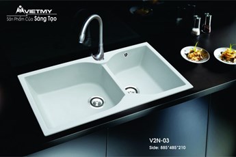 Chậu rửa chén đá Việt Mỹ V2N-03 Chậu rửa chén đá Việt Mỹ V2N-03