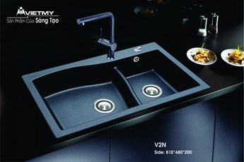 Chậu rửa chén đá Việt Mỹ V2N Chậu rửa chén đá Việt Mỹ V2N