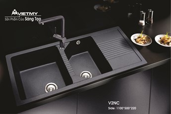 Chậu rửa chén đá Việt Mỹ V2NC Chậu rửa chén đá Việt Mỹ V2NC