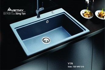 Chậu rửa chén đá cao cấp Việt Mỹ V1N Chậu rửa chén đá cao cấp Việt Mỹ V1N