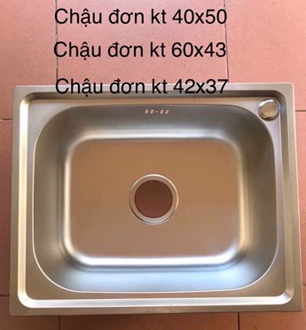 Chậu rửa chén inox 1 hộc 4237 Chậu rửa chén inox 1 hộc 4237