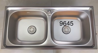 Chậu rửa chén inox 2 hộc 9645 Chậu rửa chén inox 2 hộc 9645