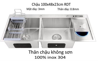Chậu rửa chén inox 304 10048 RDT