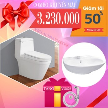 Combo Bồn cầu Viglacera V35 Combo Bồn cầu Viglacera V35
