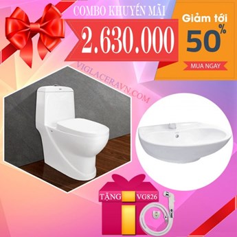 Combo Bồn cầu Viglacera V38 Combo Bồn cầu Viglacera V38