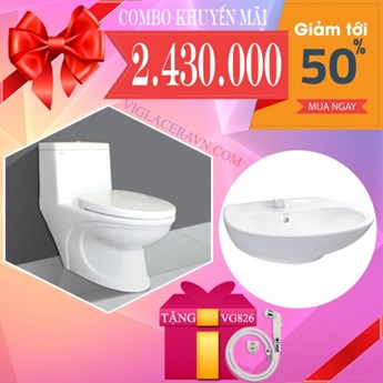 Combo Bồn cầu Viglacera V39 Combo Bồn cầu Viglacera V39