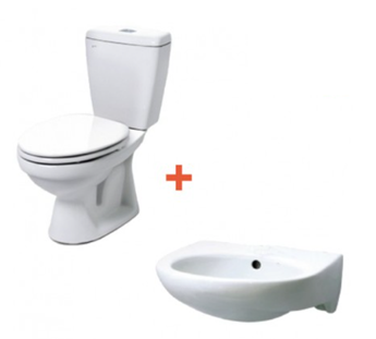 Combo INAX bồn cầu C108VA + lavabo L282V Combo INAX bồn cầu C108VA + lavabo L282V