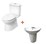 Combo INAX bồn cầu C504VAN+ Lavabo L285V + chân treo L288VC