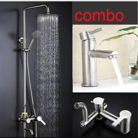 Combo sen cây  + vòi lavabo Nóng lạnh