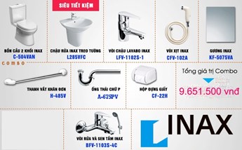 Combo thiết bị vệ sinh INAX giá rẻ Combo thiết bị vệ sinh INAX giá rẻ