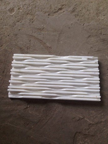 Đá răng lược trắng  10x20cm Đá răng lược trắng  10x20cm