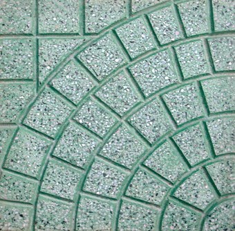 Gạch Terrazzo QP3- màu xanh Gạch Terrazzo QP3- màu xanh