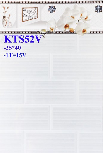 Gạch men giá rẻ 25x40 KTS52V Gạch men giá rẻ 25x40 KTS52V
