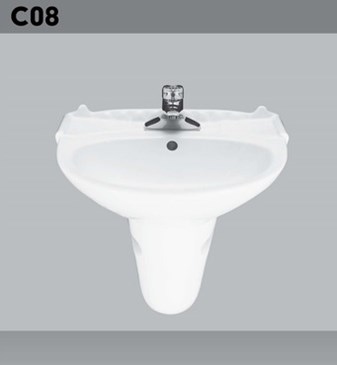Lavabo chân treo Hảo Cảnh C08