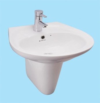 Lavabo chân treo Thiên Thanh LT04LLT/PT0400T Lavabo chân treo Thiên Thanh LT04LLT/PT0400T
