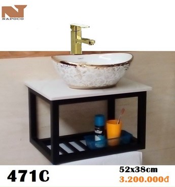 Lavabo kệ treo Napoco 471C Lavabo kệ treo Napoco 471C
