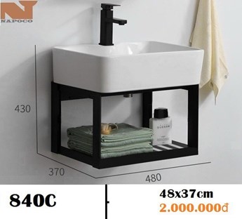 Lavabo kệ treo Napoco 840C Lavabo kệ treo Napoco 840C