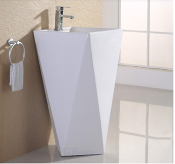 Lavabo trụ đứng kim cương Lavabo trụ đứng kim cương