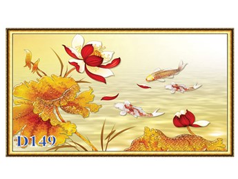 Tranh cửu ngư quần hội D149 Tranh cửu ngư quần hội D149